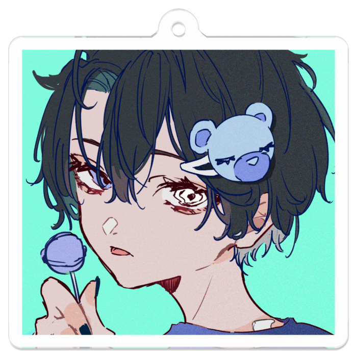 アクリルキーホルダー - 50 x 50 (mm)