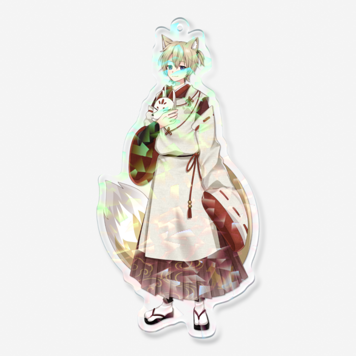 ホログラムアクリルキーホルダー - 100 × 100mm