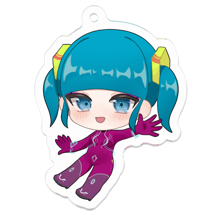 アクリルキーホルダー（コーティング） - 50 x 50 (mm)