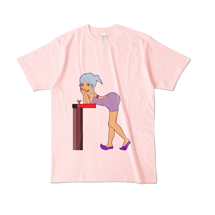 カラーTシャツ - L - ライトピンク (淡色)