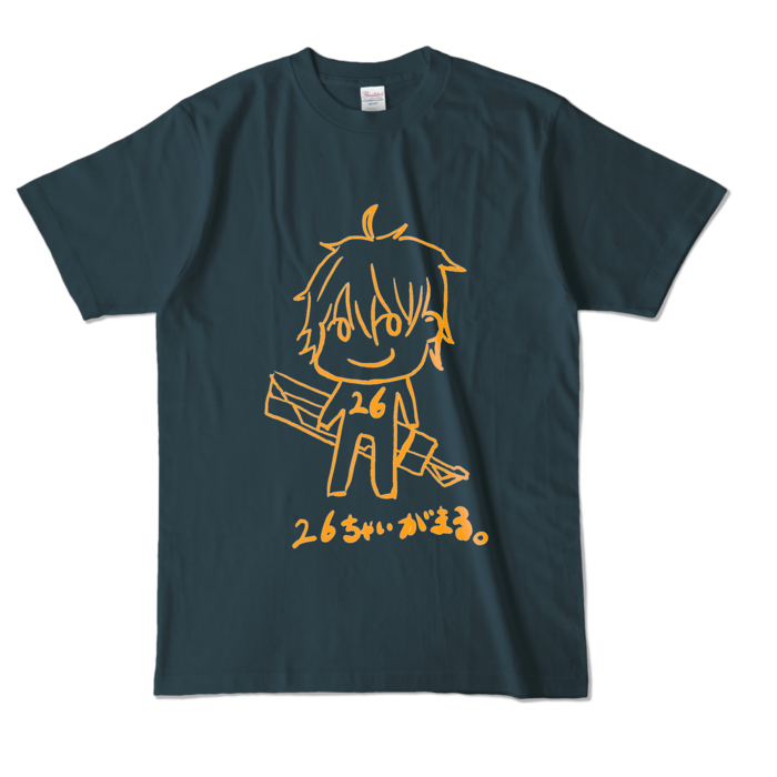 カラーTシャツ - L - デニム (濃色)