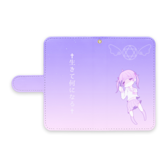 手帳型Androidケース - S - ストラップ穴 あり