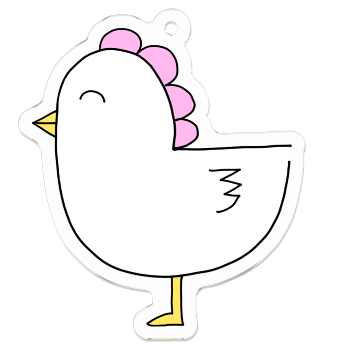 アクリルキーホルダー - 50 x 50 (mm)