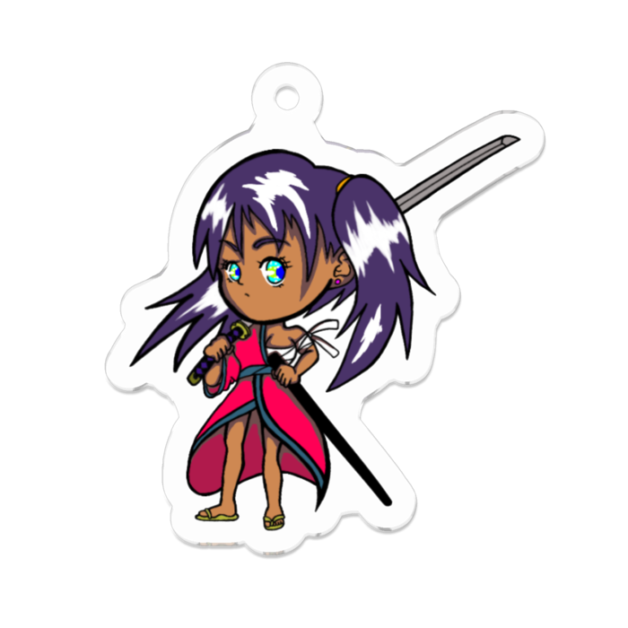 アクリルキーホルダー（コーティング） - 50 x 50 (mm)