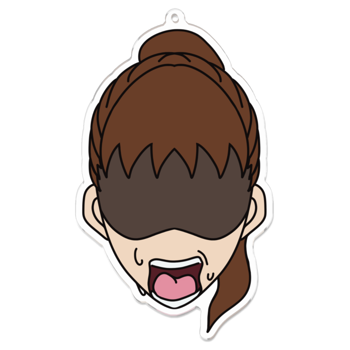 【主人公ちゃん】アクリルキーホルダー - 100 x 100 (mm)