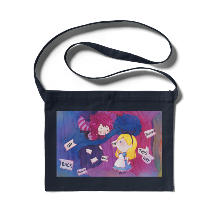 サコッシュ - 300 x 230 (mm)ネイビー