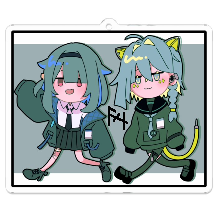 アクリルキーホルダー - 70 x 70 (mm)