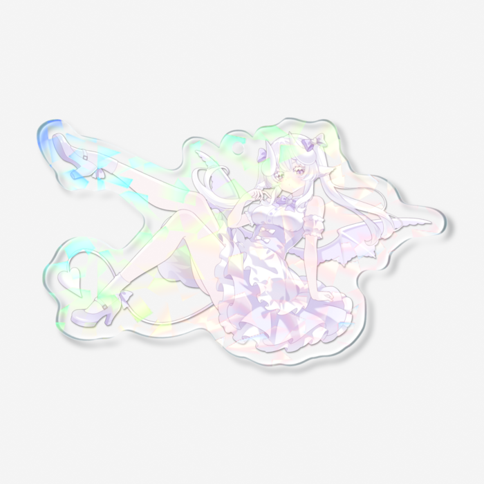 ホログラムアクリルキーホルダー - 70 × 70mm