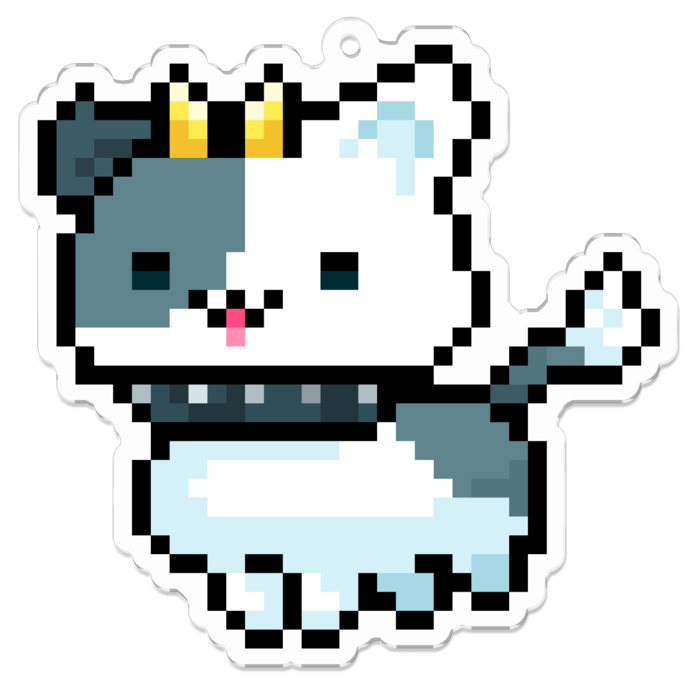 アクリルキーホルダー(コーティング) - 70 x 70 (mm)