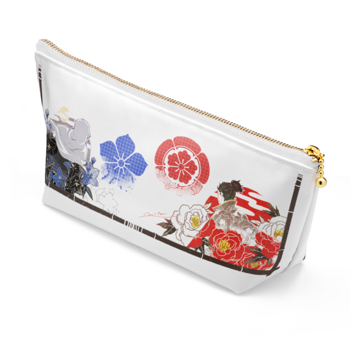 ポーチ - 長さ21.5cm / 高さ10cm - ホワイト