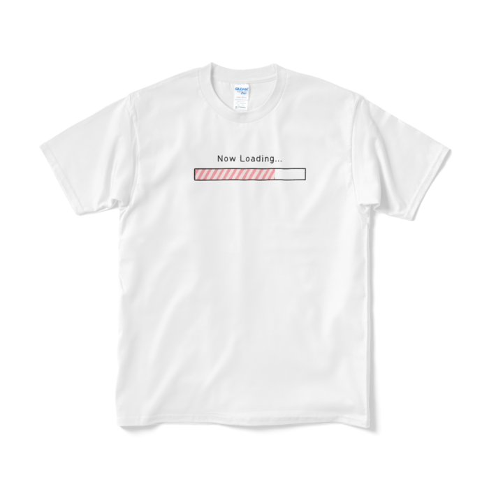 Now Loading（ピンク）Tシャツ - M - ホワイト