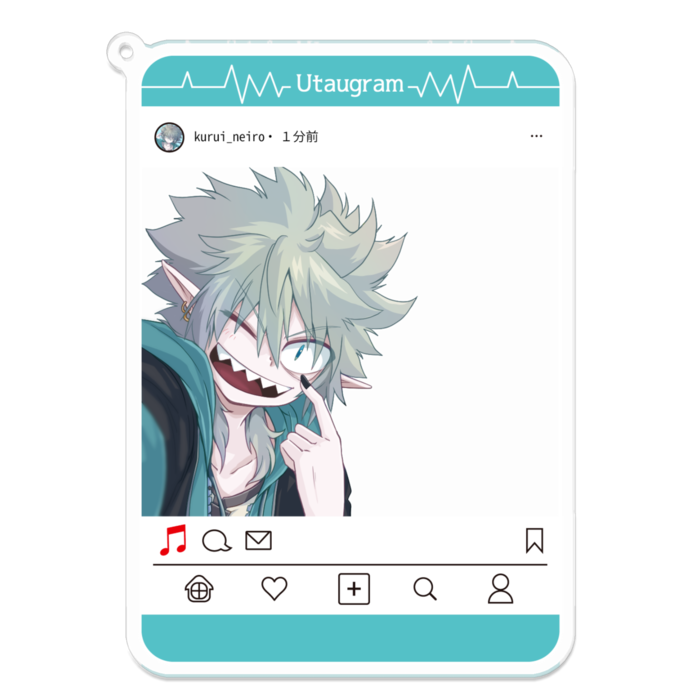 アクリルキーホルダー（コーティング） - 100 x 100 (mm)