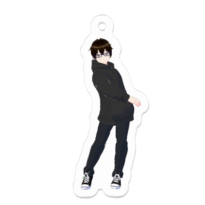 アクリルキーホルダー（コーティング） - 50 x 50 (mm)