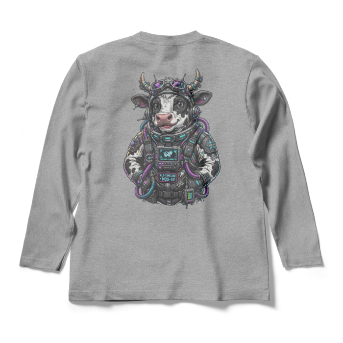 ロングスリーブTシャツ - M - 杢グレー(1)