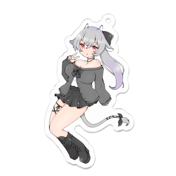 アクリルキーホルダー（コーティング） - 70 x 70 (mm)