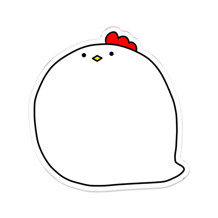 アクリルバッジ - 70 x 70 (mm)