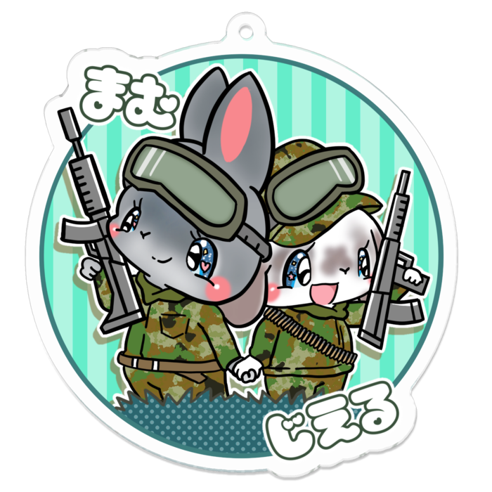 アクリルキーホルダー - 70 x 70 (mm)