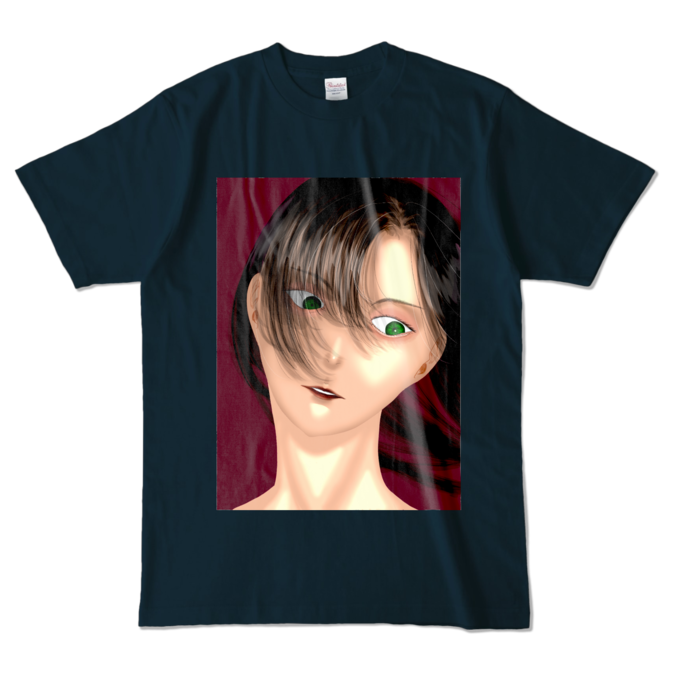 カラーTシャツ - L - ネイビー （濃色）正面