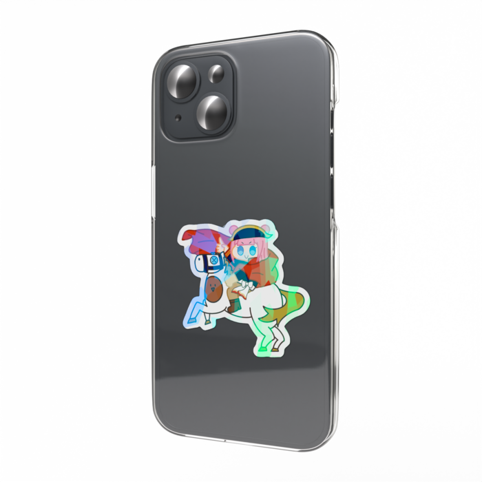 ホログラムスマホステッカー - 縦