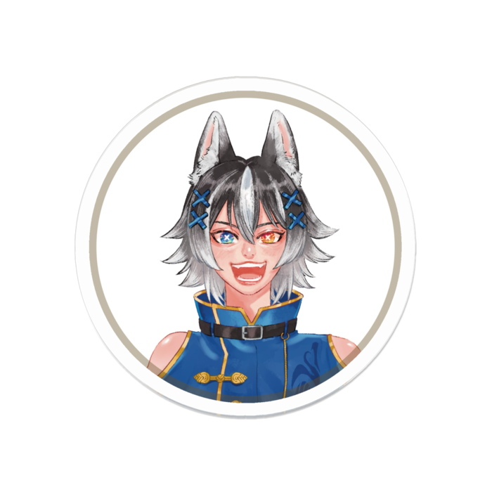 アクリルバッジ - 50 x 50 (mm)