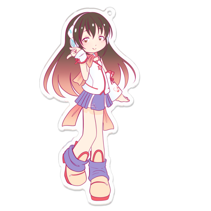 アクリルキーホルダー（コーティング） - 100 x 100 (mm)