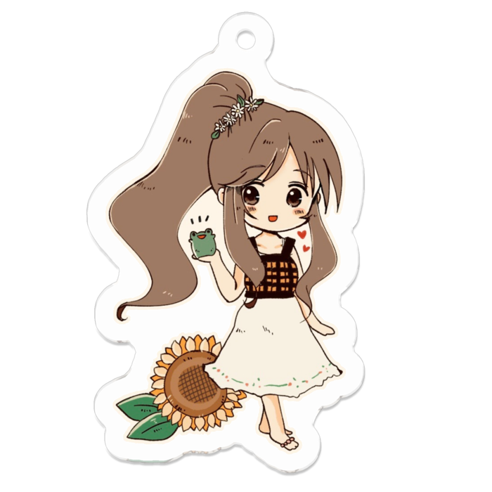 アクリルキーホルダー - 50 x 50 (mm)