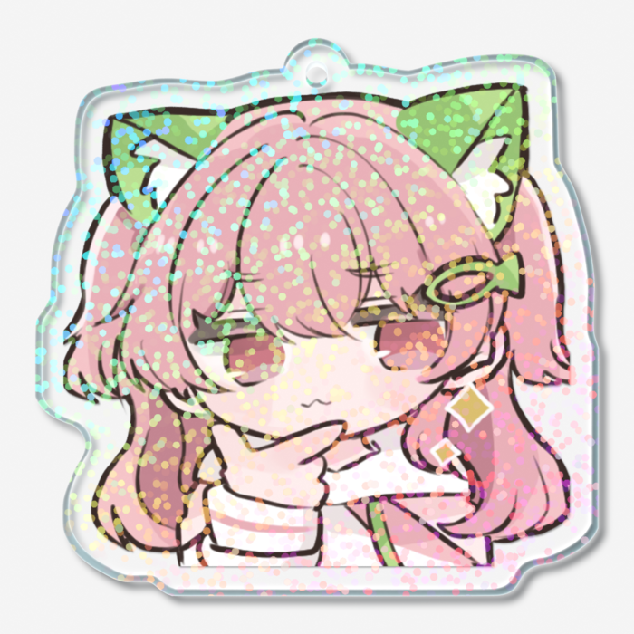 ホログラムアクリルキーホルダー - 50 × 50mm