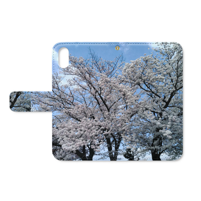 手帳型iPhoneケース - iPhone XS / X - ストラップ穴 あり