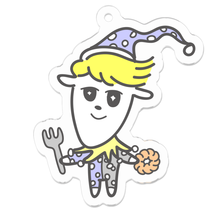 アクリルキーホルダー - 50 x 50 (mm)