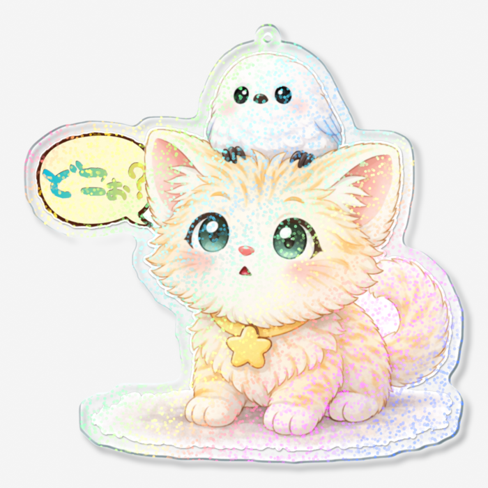 ホログラムアクリルキーホルダー - 100 × 100mm(1)