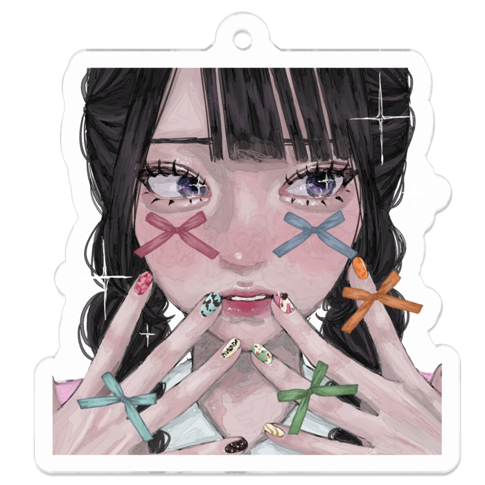 アクリルキーホルダー - 50 x 50 (mm)