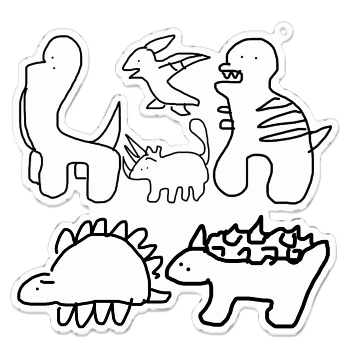 アクリルキーホルダー - 100 x 100 (mm)