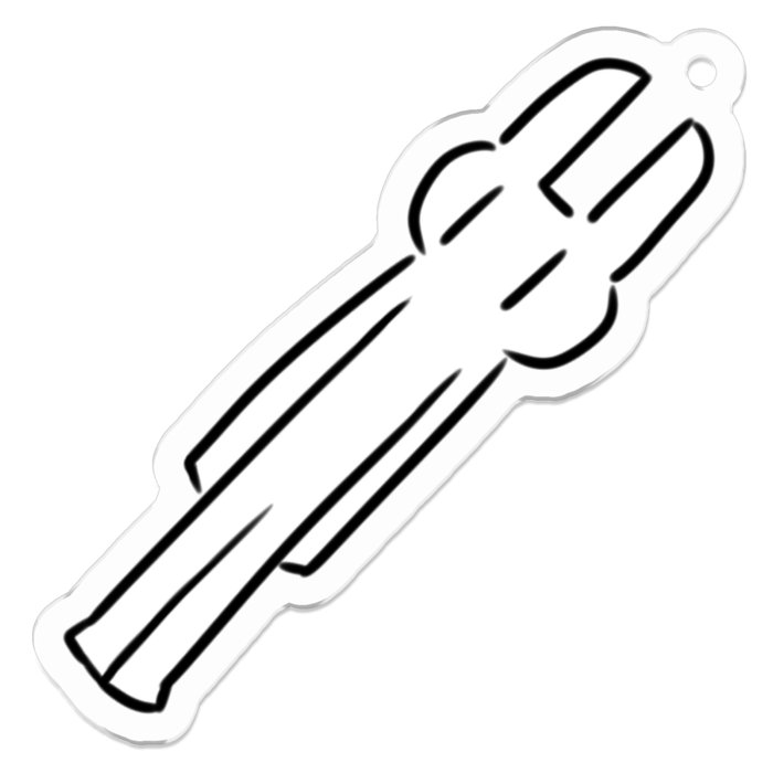 アクリルキーホルダー - 50 x 50 (mm)