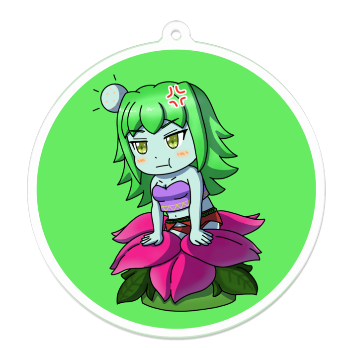 アクリルキーホルダー 円形縁取り- 70 x 70 (mm)