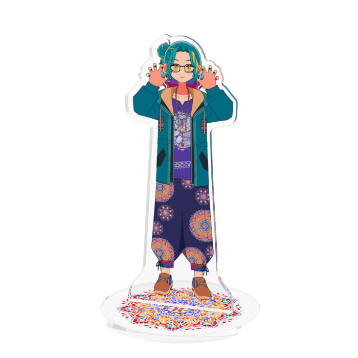 【ガオーポーズ＋メガネ＋口閉じ】