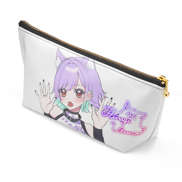 ポーチ - 長さ21.5cm / 高さ10cm - ブラック