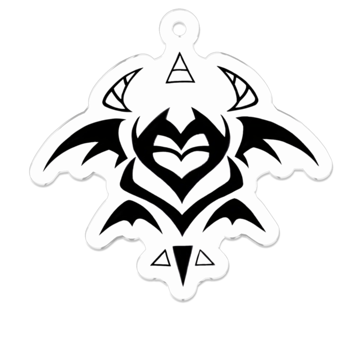 アクリルキーホルダー（コーティング） - 50 x 50 (mm)