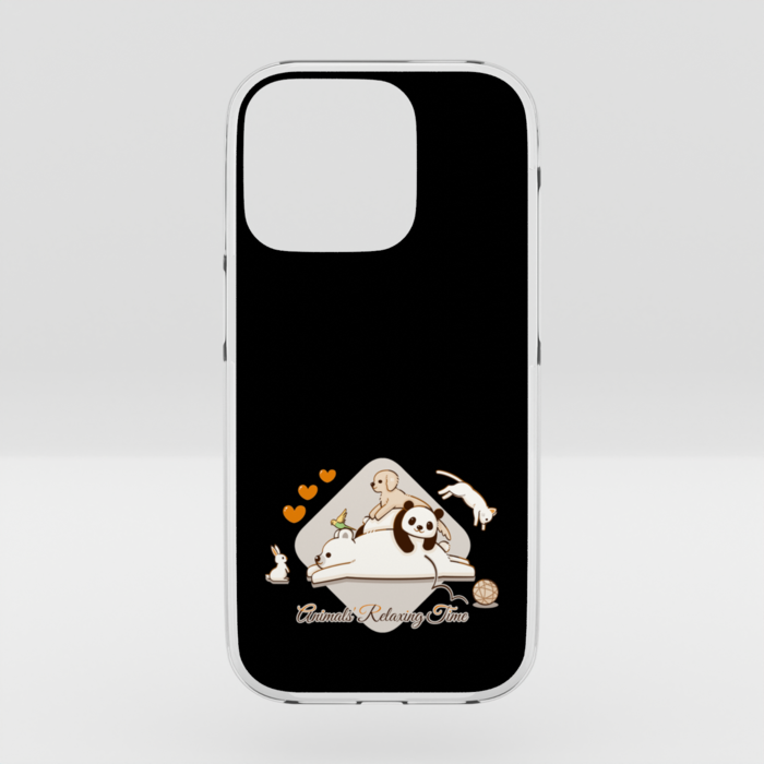 クリアiPhoneケース　黒色　iPhone 15Pro