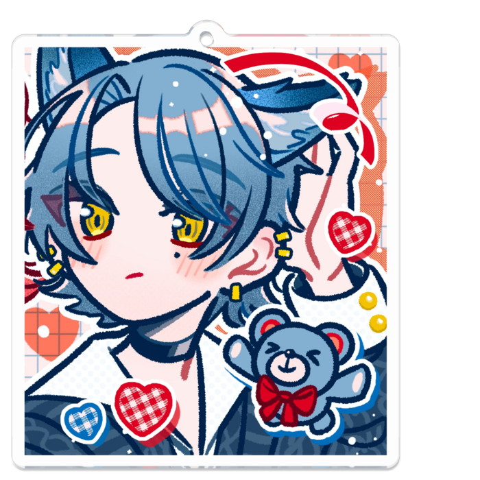 アクリルキーホルダー - 70 x 70 (mm)