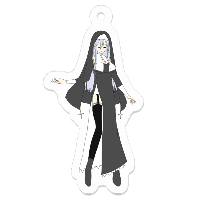 アクリルキーホルダー - 50 x 50 (mm)