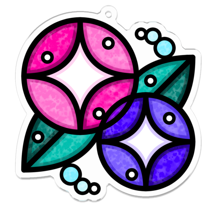 アクリルキーホルダー - 70 x 70 (mm)