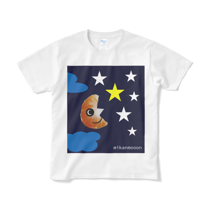ミカンムーンTシャツ（短納期） - S - ホワイト