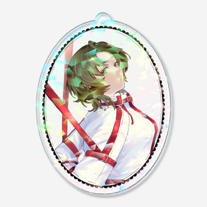 ホログラムアクリルキーホルダー - 70 × 70mm