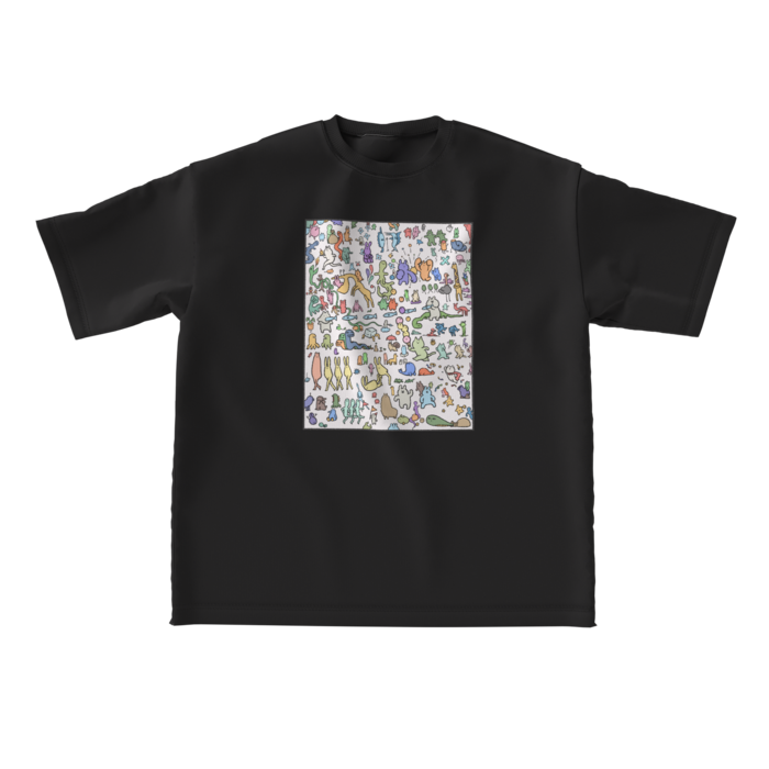 ビッグシルエットTシャツ - L - 印刷小