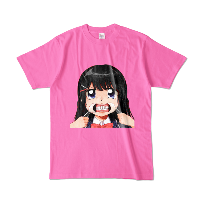 カラーTシャツ - L - ピンク - 背景ナシ