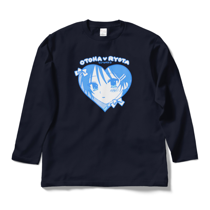 (りょ)ロングスリーブTシャツ - L - ネイビー