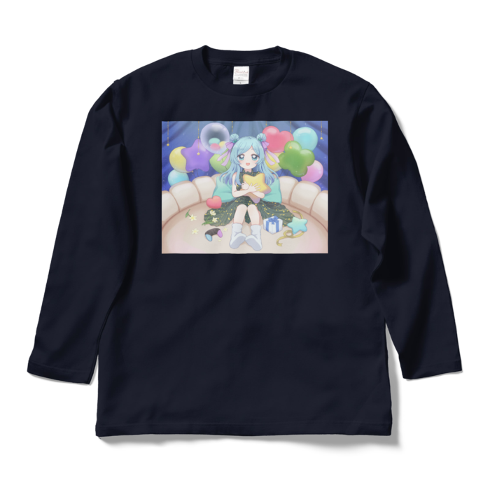 ロングスリーブTシャツ - L - ネイビー
