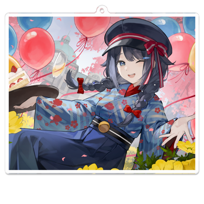 アクリルキーホルダー - 100 x 100 (mm)