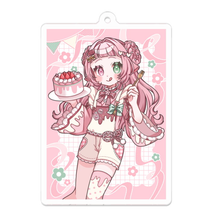 アクリルキーホルダー - 70 x 70 (mm)