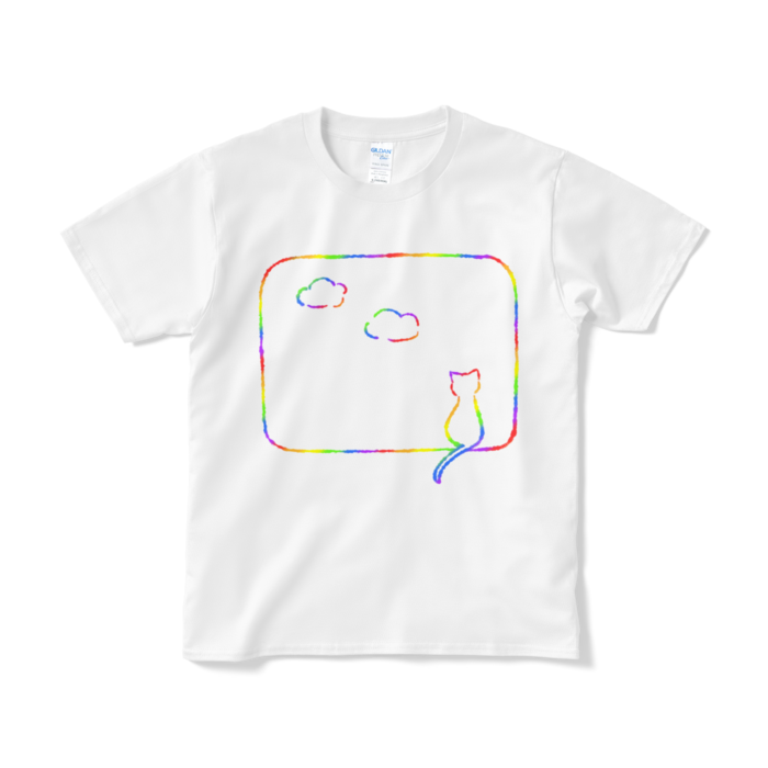 Tシャツ(カラフル) - S - ホワイト